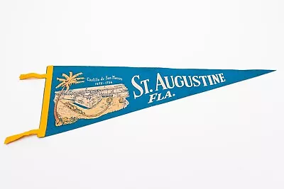 Vintage St. Augustine Florida Souvenir Felt Pennant 27  • $18.49