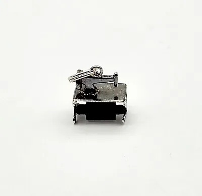 Vintage Sterling Silver Sewing Machine Table Bracelet Antique Charm - 1.5g • $17