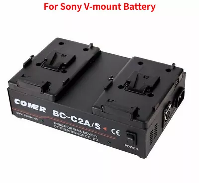 $134.90 • Buy BC-C2S Comer V-Mount Dual Channel Charger Power Supply For Sony V-mount Battery