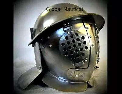 Medieval Gladiator Helmet Provocateur Model Battle Ready 18 Gauge Armor Helmet • £126.91