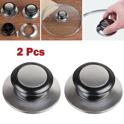 £3.62 • Buy 2pcs Replacement Knob Handle For-Glass Lid Pot Pan Cover Cookware/Kitchen Tools