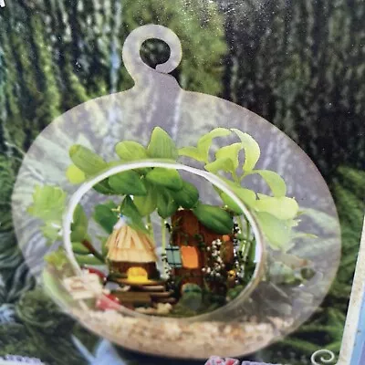  Terrarium Small Glass Globe 2010 Mini Fairy Forest Elf Tribe Mushroom  • $20.99