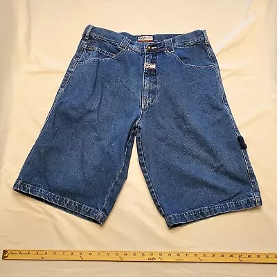 Vintage Paco 90s Y2K Baggy Carpenter Shorts Mens Size 36 Medium Wash Denim  • $49.50