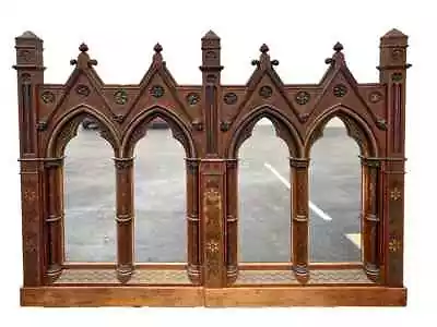 Antique Wood Panels Large Palace Antique Gothic Backdrop Vintage / Antique! • $4454