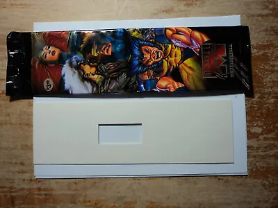 1995 Marvel Masterpieces - Jumbo Box - Empty Wrapper With Backer-board • $12