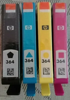 HP 364 Ink Cartridges Genuine Original HP Black Magenta Cyan Yellow HP364 • £27.99