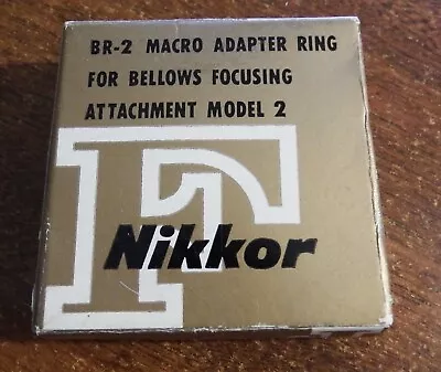 Nikon Nikkor BR2 Br-2 Macro Adapter Ring For Bellows Focusing Attachment Model 2 • $19.95