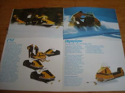 1970 Vintage SKI DOO Snowmobile  Brochure TNT + • $13.12