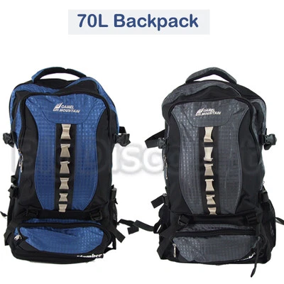 $49.90 • Buy 70L Large Backpack Hiking Rucksack Camping Bag Travel Luggage Waterproof