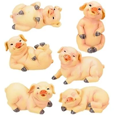 £39.11 • Buy 3-Inch Pig Collectible Farm Figurine, Set Of 6