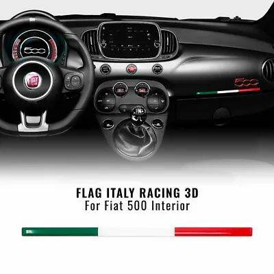 Adesivi Stickers Tricolore per calotte Specchietti Fiat 500 Abarth auto  tuning