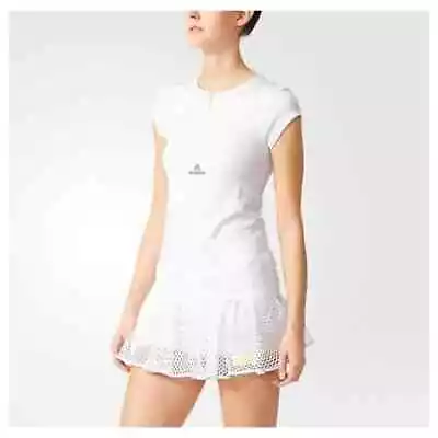 Adidas X Stella McCartney Short Sleeve Tennis Shirt Size Small White Wimbledon • $50