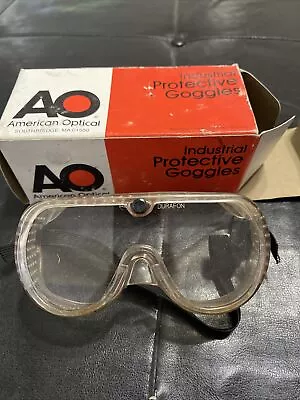 Vintage American Optical Corporation Goggles Safety Glasses Durafon System Clear • $21.77