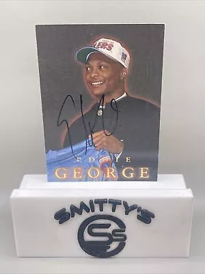 1996 Fleer Rookie Autographs #A2 Eddie George Rookie AUTO RC • $1.25