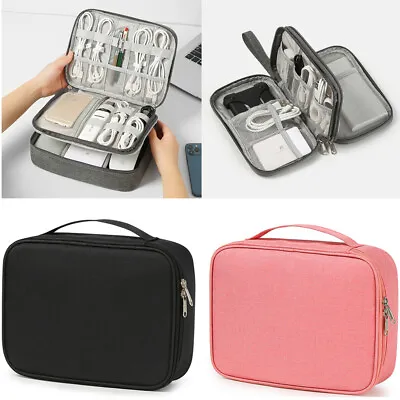 $15.19 • Buy Cable Organizer Bag Charger USB Electronic Accessories Storage Travel Case AU