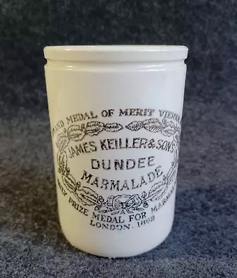 SUPERB!!! JAMES KEILLER & SONS DUNDEE MARMALADE 1lb STONEWARE JAR POT • £35.50