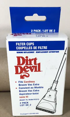 $8.99 • Buy Dirt Devil Broom Vacuum F19 Filter 3-201082-000 2pk Model BV2010
