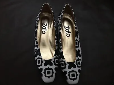 $58 • Buy Zalo 9B Black, White Ladies’ Shoes New Free Shipping