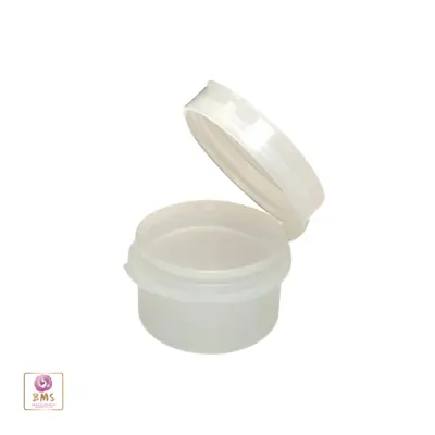 Cosmetic Hinged Jars 5 Gram Empty Plastic Beauty Container Pot Natural (100)5093 • $71.95