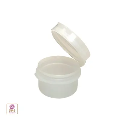 Cosmetic Hinged Jars 5 Gram Empty Plastic Beauty Container Pot Natural (50) 5093 • $47.95