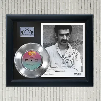 Frank Zappa  Who Are The Brain Police  Framed Silver Reprint Signed Rec Display • $129.95