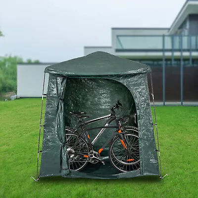 Bike Storage Shed Waterproof Portable Garden Tent W/ Folding Rods Double Zipper • $69