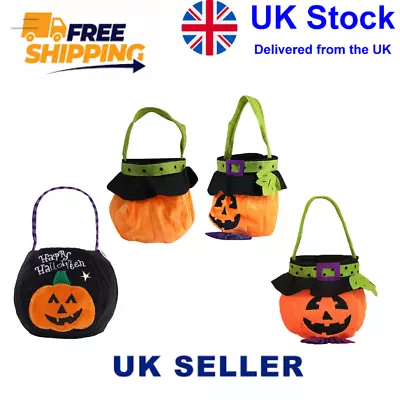 £4.45 • Buy Halloween Trick Or Treat Bags Non-Woven Candy Bag -