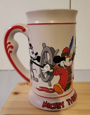 Disney Vintage Tankard Ceramarte Mickey Mouse Beer Stein  Through The Years Mug • $20