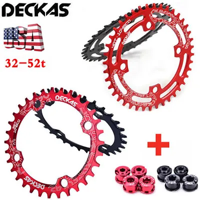 $11.97 • Buy DECKAS MTB Bike Narrow Wide Round Oval Chainring Chain Ring BCD104mm 32T~52T