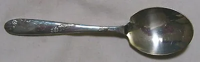 Unknown LEAF & FLOWER SUGAR SPOON BY ANGORA SILVER EPNS  • $4.95