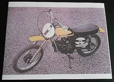 Suzuki Tm-75 Sales Ad Photo Vintage • $13.35