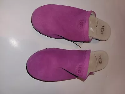 Ugg Australia Girls Youth Size 4 Magenta Pink Evie Slip On Clogs Slippers • $30