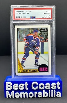 MARK MESSIER - 1987 O-Pee-Chee #112 PSA 10 Pop 37 (SET BREAK) HOF • $249.99