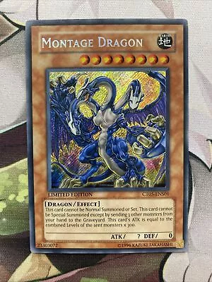 Yugioh Montage Dragon CT05-ENS01 Secret Rare Limited Edition VLP • $5.60