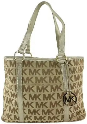 Michael Kors Monogram MK Shopper Tote Bag 3mk1101 • $138