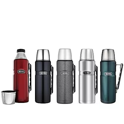 New THERMOS Stainless King S/Steel Vacuum Insulated Flask 1.2 Litre Genuine • $44.99