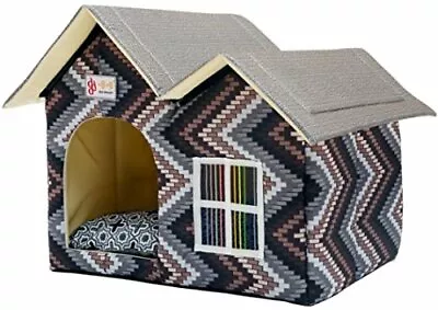 FREEPLORECH Outdoor Kitty House Insulated Cat Shelter Outdoor Dog Pet House Cage • $44.99