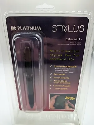 Platinum Stylus Pen Multi Function Triple Action 3 In 1 Stealth MWB-500RR#1 NEW! • $16.99