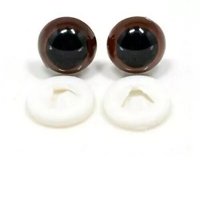 £5.36 • Buy BROWN CRYSTAL EYES - PLASTIC BACKS - Teddy Bear Making Soft Toy Doll Animal