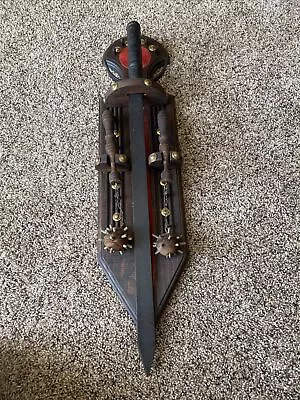Vintage Medieval Sword & Mace Wall Décor Plaque Removable Miniature Weapons • $45