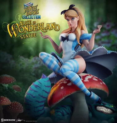 Sideshow Alice In Wonderland Mib J Scott Campbell Statue Free Figure & Htf Comic • $559.99