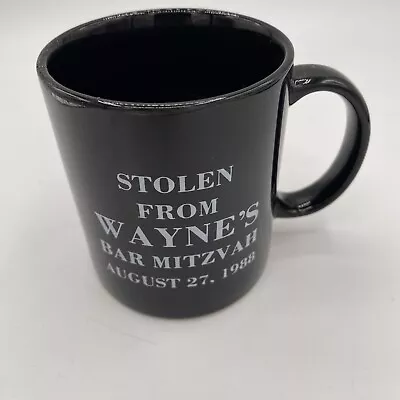 Vintage Bar Mitzvah Coffee Mug Stolen From Wayne’s Bar Mitzvah  1988 ￼￼ Jewish • $9.75