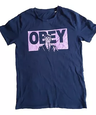 Obey T Shirt - They Live Blue And Purple S/M • £8