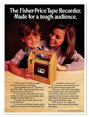 Fisher-Price Tape Recorder 80s Toddler Toys Vintage 1985 Print Magazine Ad • $7.76