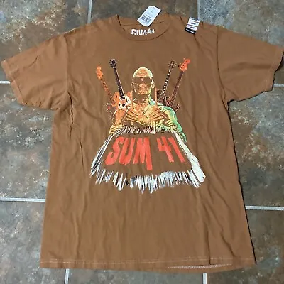 Sum 41 International Tour T-Shirt Skull Mummy Zombie Guitar Size Large • $41.99