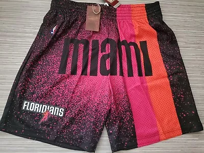 Mitchell & Ness Miami Heat Floridians Swingman Shorts Mens Large 2005-06 Butler • $36