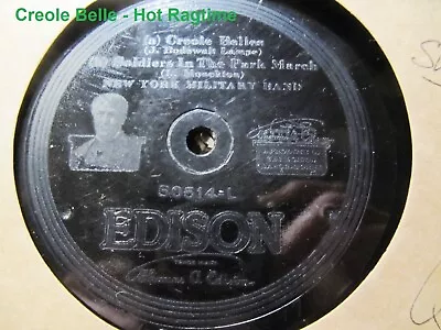 1918 Cake Walk RAGTIME Creole Belles New York MILITARY BAND Edison Disc 50514 • $39.99