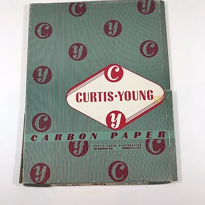 Vintage Curtis Young Carbon Paper 233-KR Blue Pencil 8 1/2  X 11  • $12.95