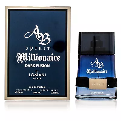 Ab Millionaire Dark Fusion By Lomani Edp Spray 3.3 Oz For Men New In Box • $26.21