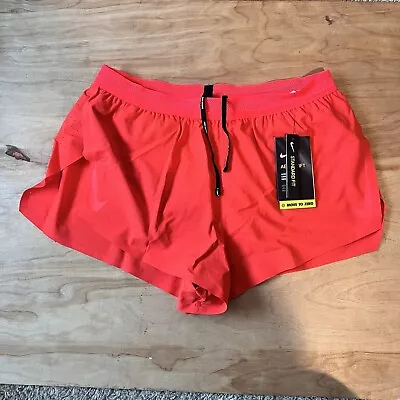 NWT Nike Aeroswift 2” Crimson Orange Running Shorts Mens Size Medium CJ7837-673 • $49.99